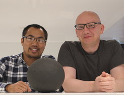 The International Astronomical Union has named two asteroids after Dr. Guneshwar Thangjam (left) and Dr. Thomas Platz (right) of the MPS for their contributions to NASA’s asteroid mission Dawn.